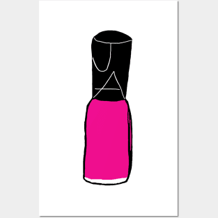 Pink Nail Polish Posters and Art